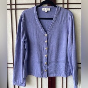 AS IS: St. John vintage lavender cardigan 💜